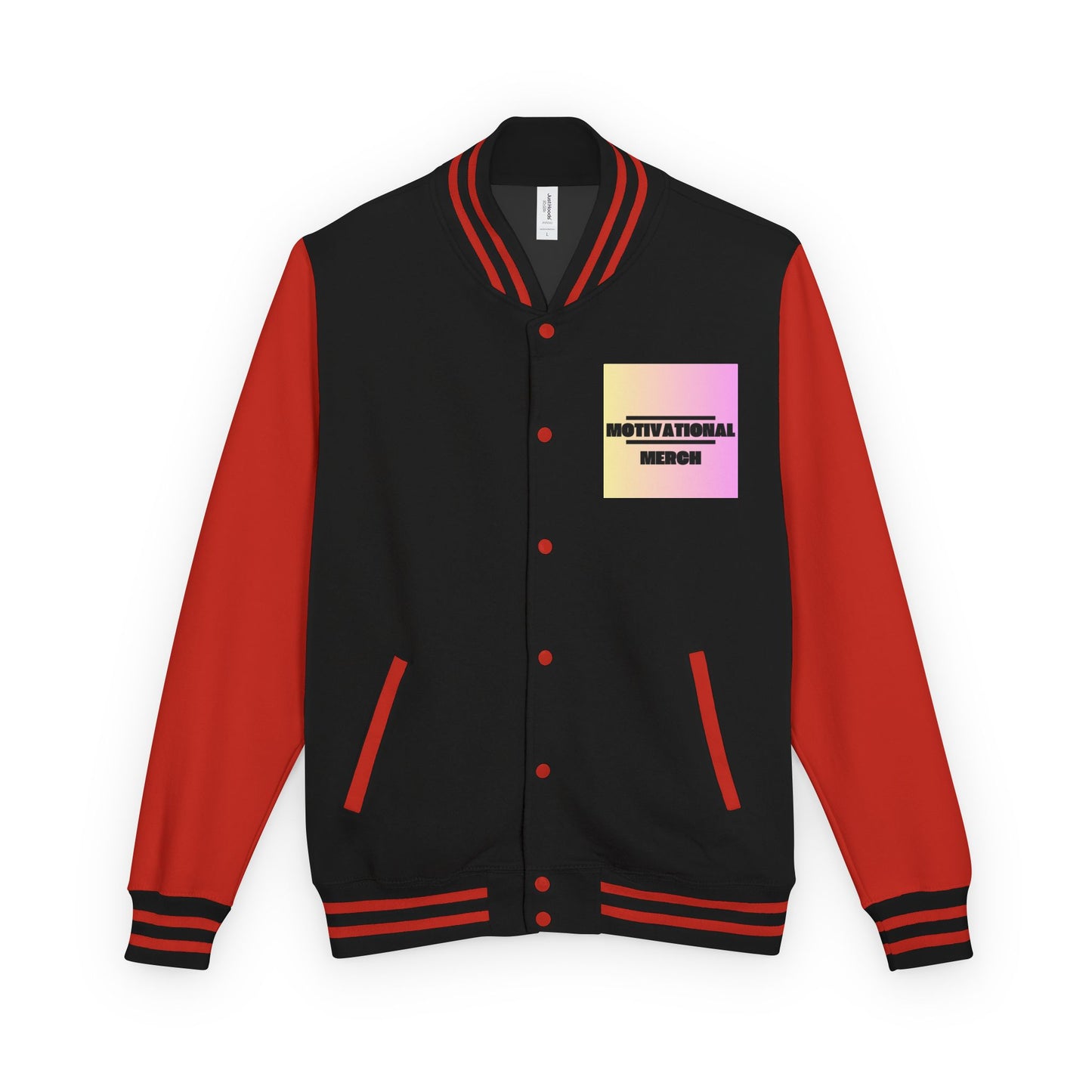 Letterman Jacket — Retro "HATERS" Graphic Varsity Jacket