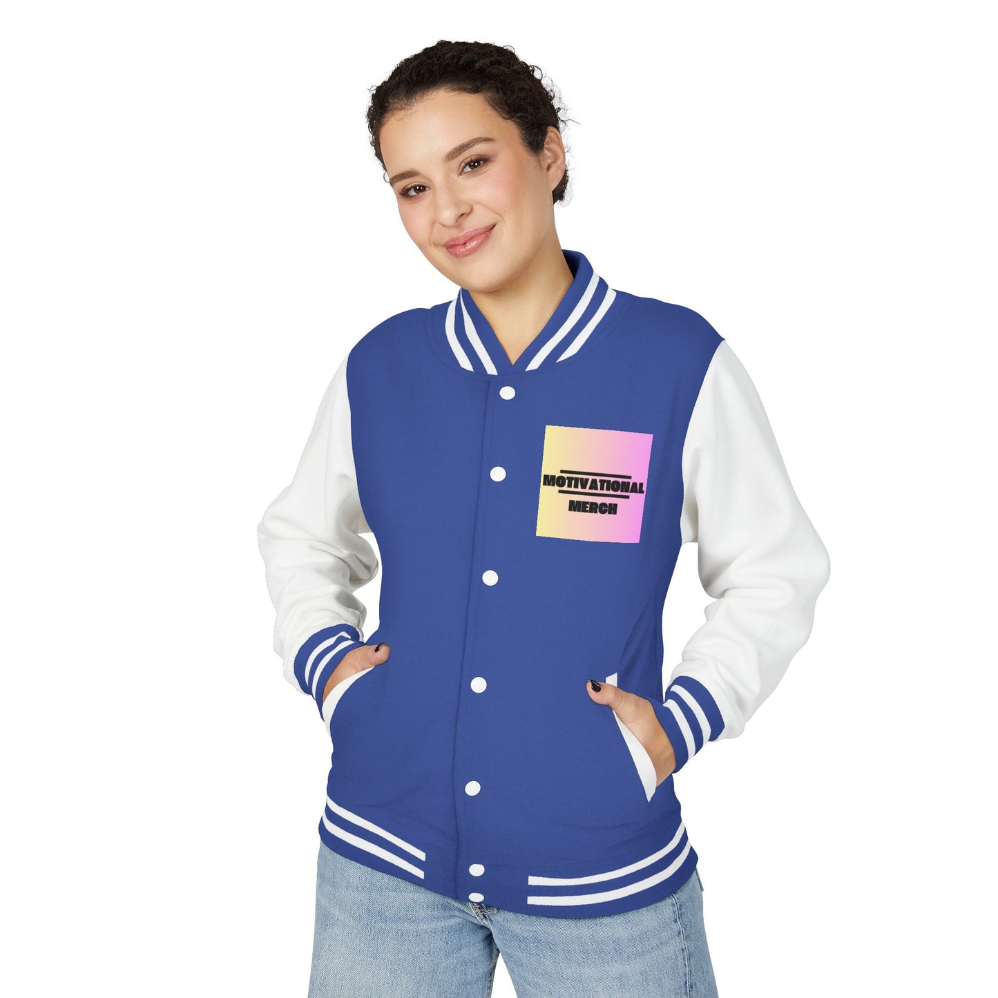 Letterman Jacket — Retro "HATERS" Graphic Varsity Jacket