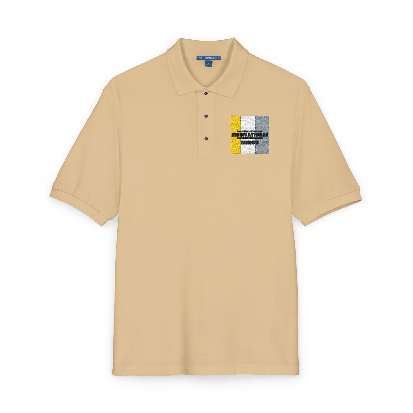 Embroidered Distressed Pride Flag Polo