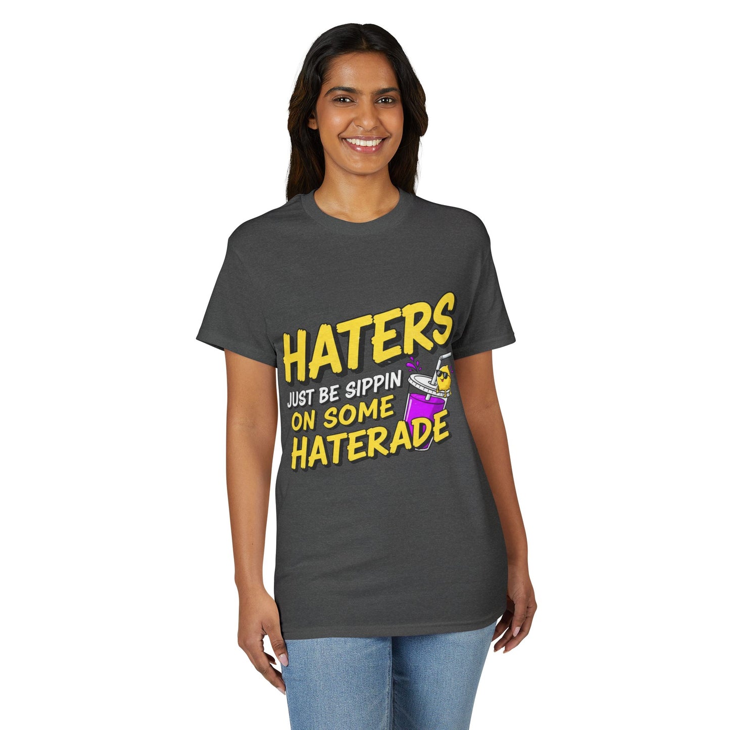 Haters Gonna Hate Tee — Retro Neon Soda Can Graphic T-Shirt