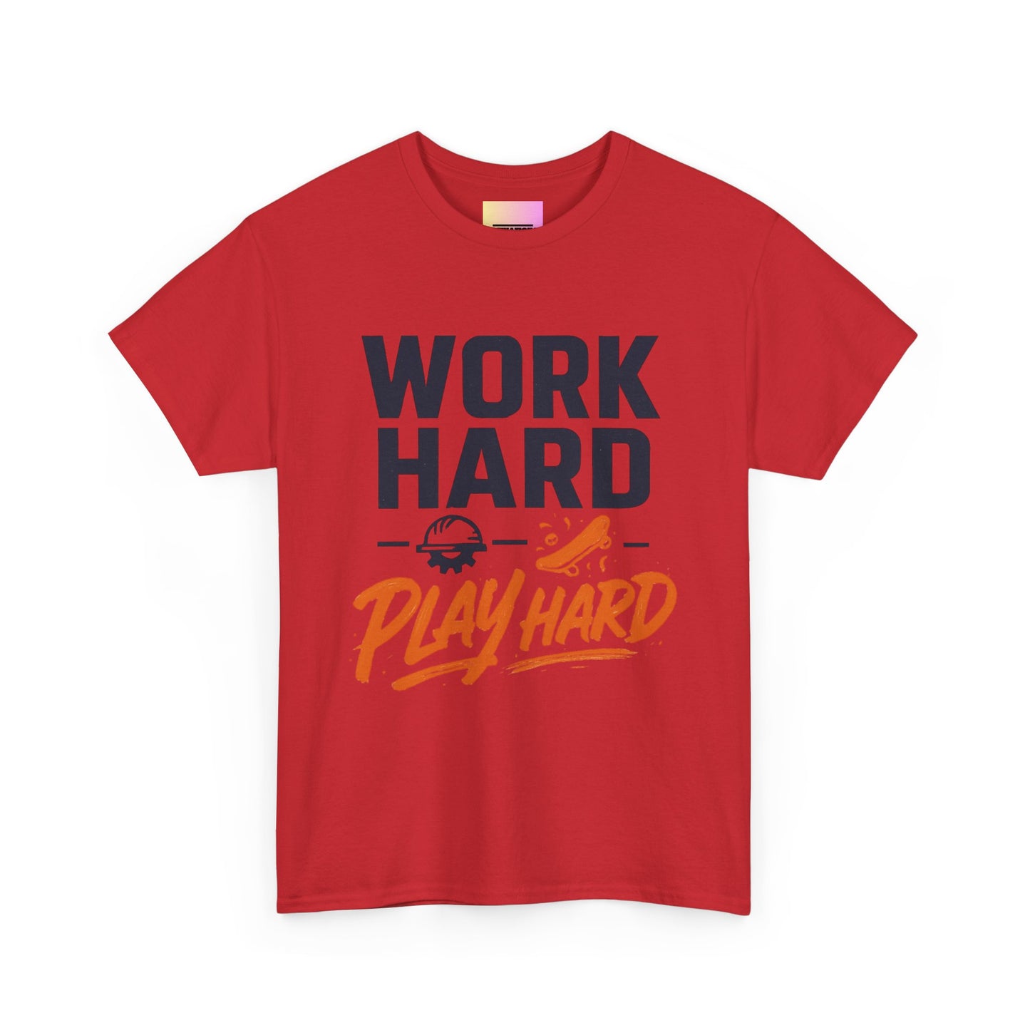Work Hard Play Hard T-Shirt — Motivational Graphic Tee for Sports & Everyday Wear