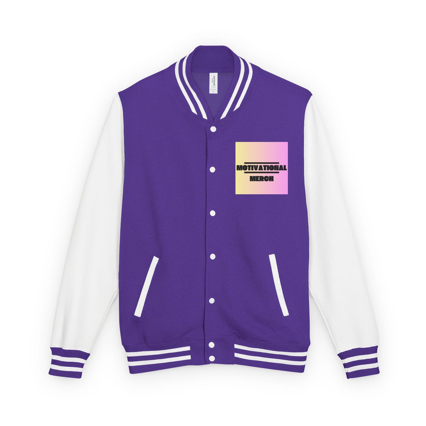 Letterman Jacket — Retro "HATERS" Graphic Varsity Jacket