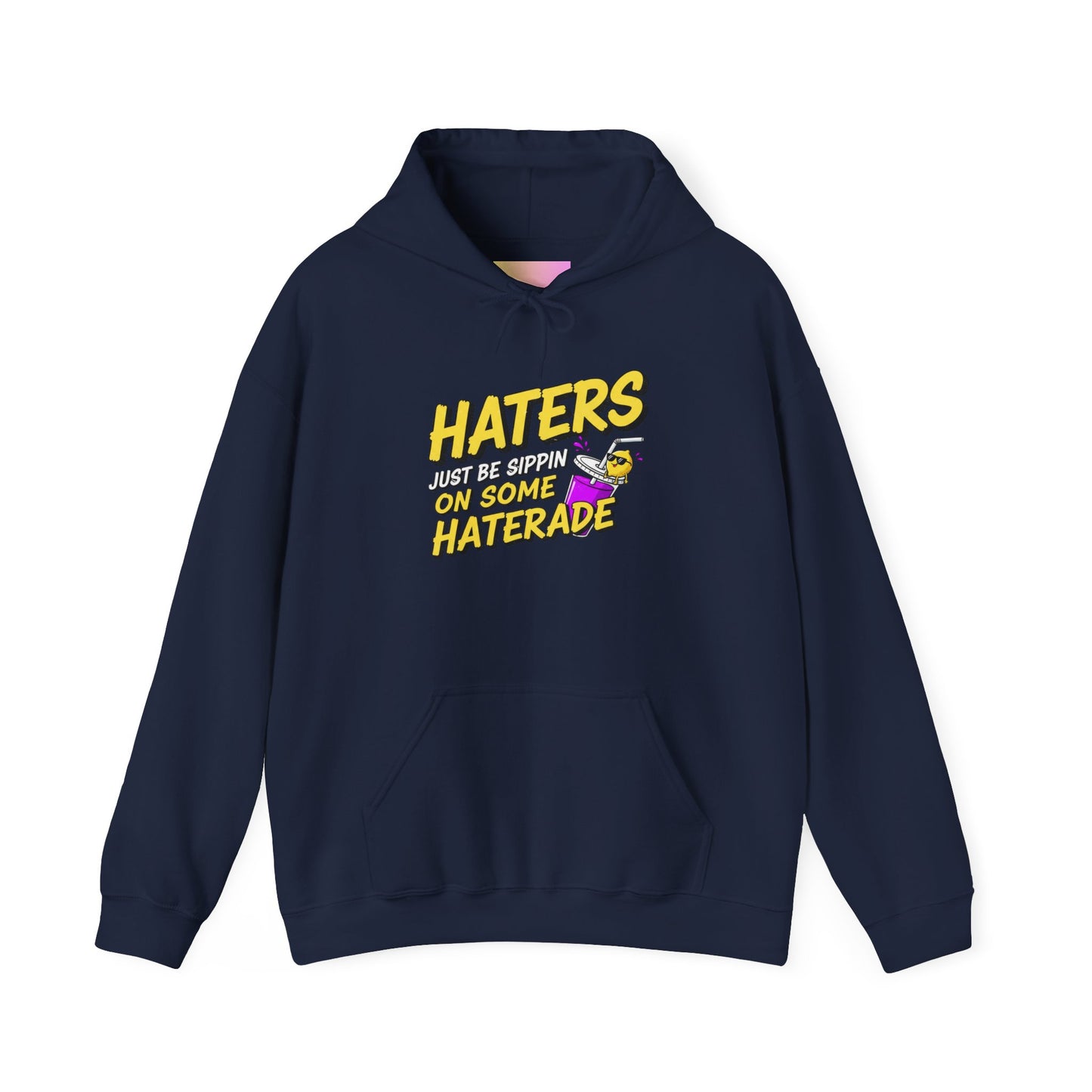 Haters Gonna Hate Skateboard Hoodie — Retro Neon Streetwear Pullover