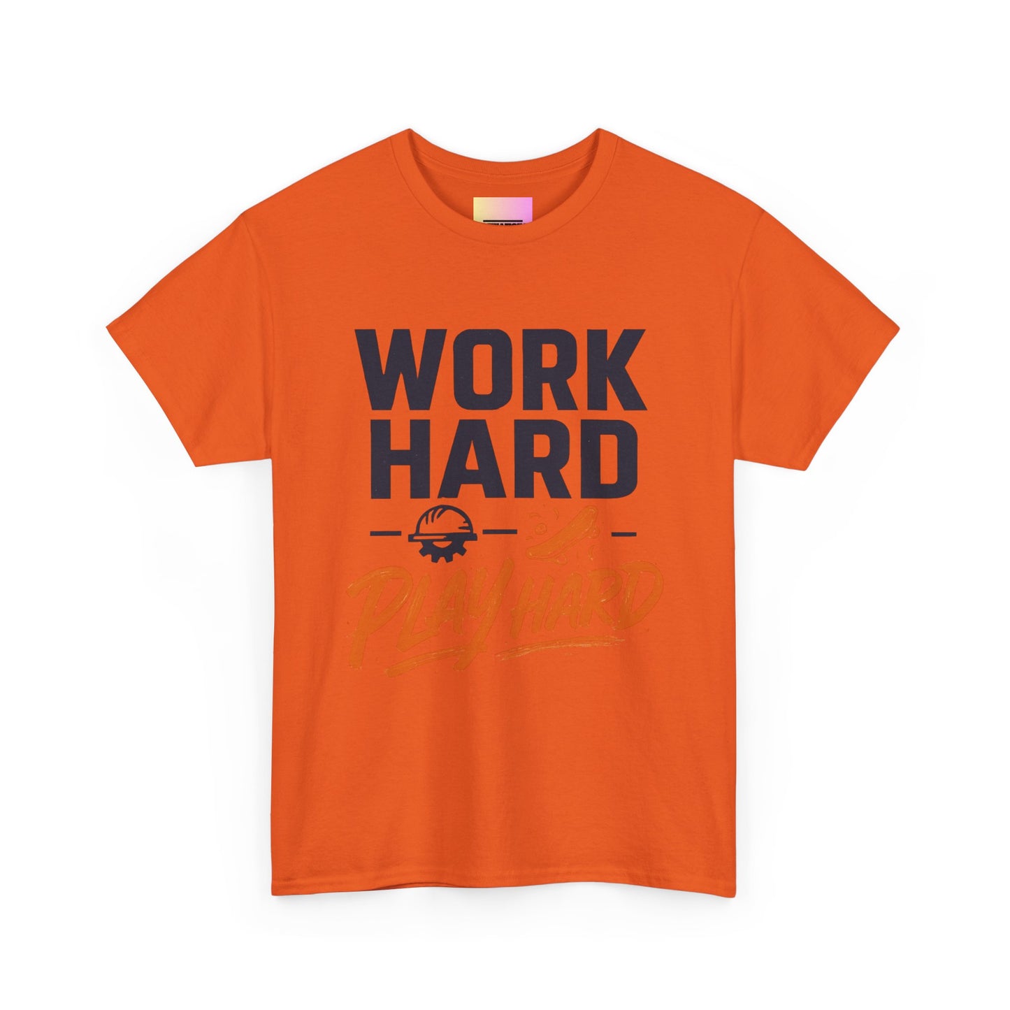 Work Hard Play Hard T-Shirt — Motivational Graphic Tee for Sports & Everyday Wear