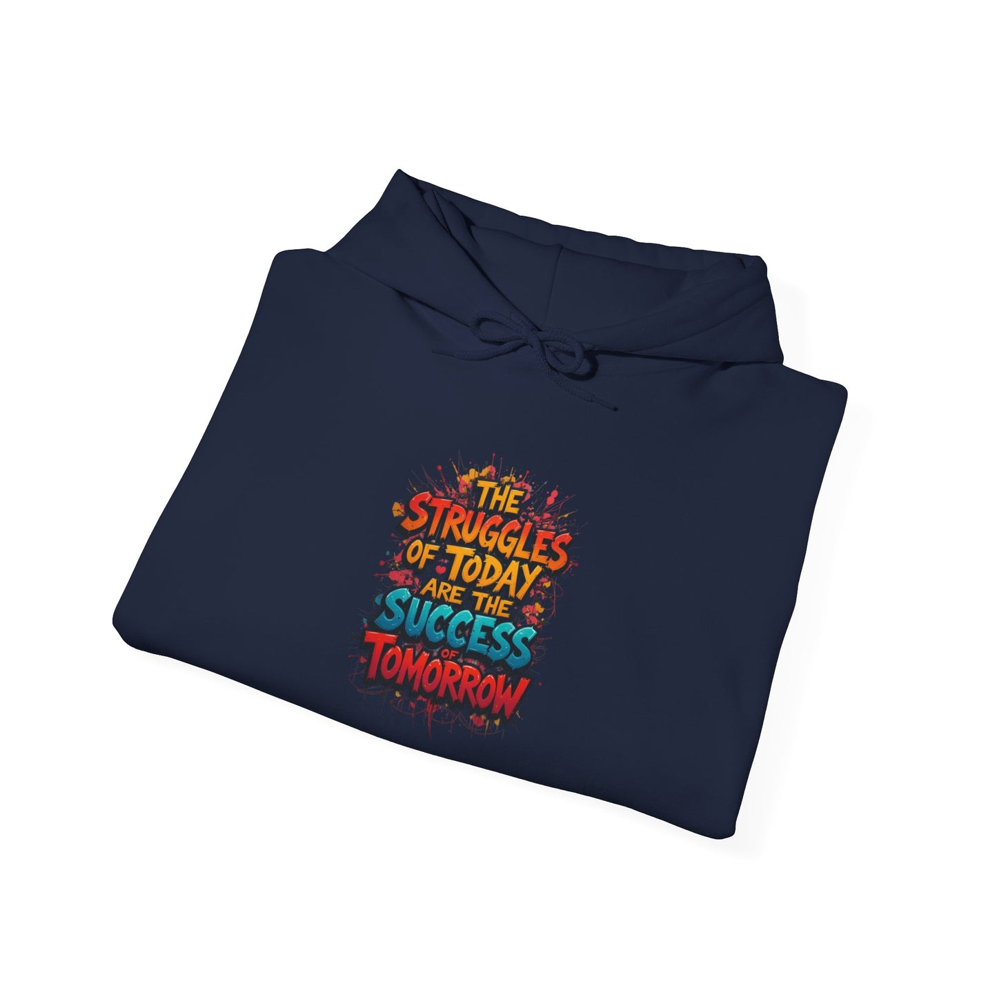 Hoodie — "The Struggles of Today Are the Success of Tomorrow" Motivational Graphic Hoodie