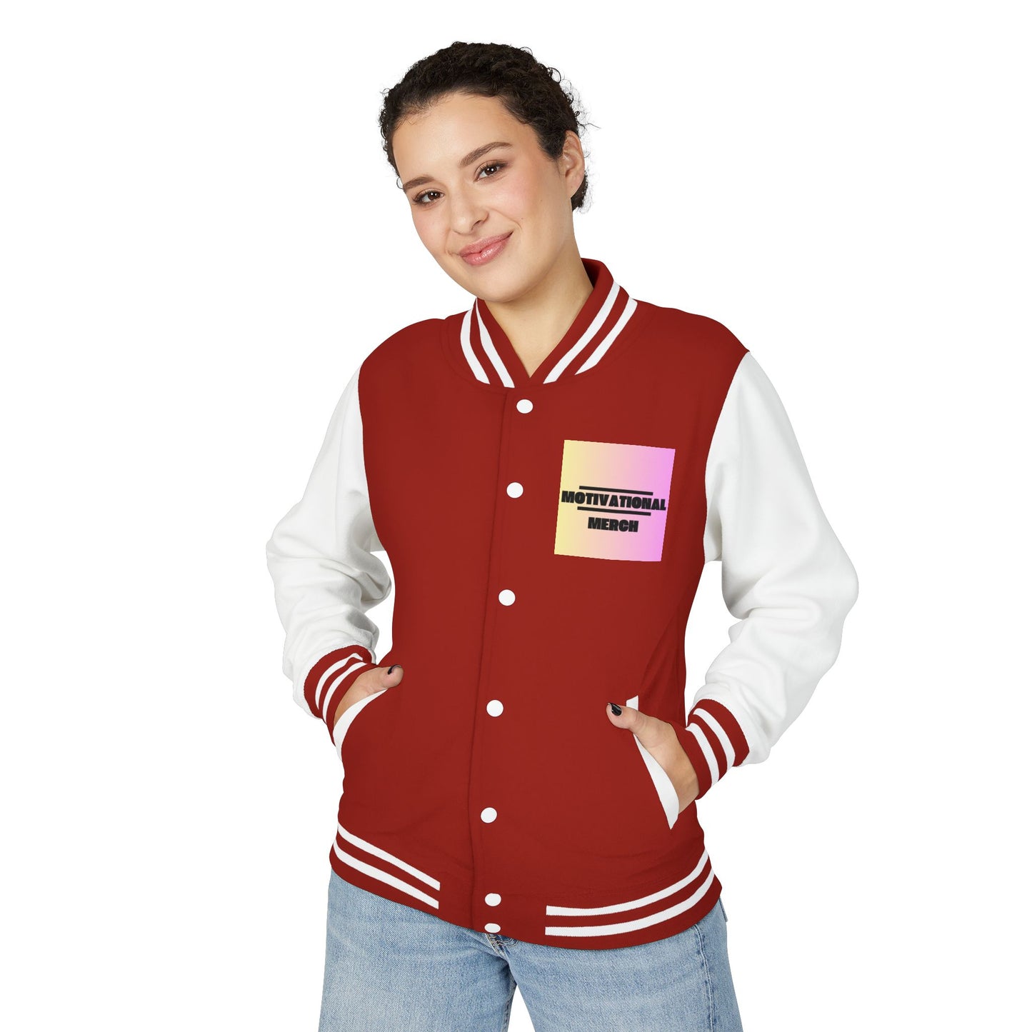 Letterman Jacket — Retro "HATERS" Graphic Varsity Jacket