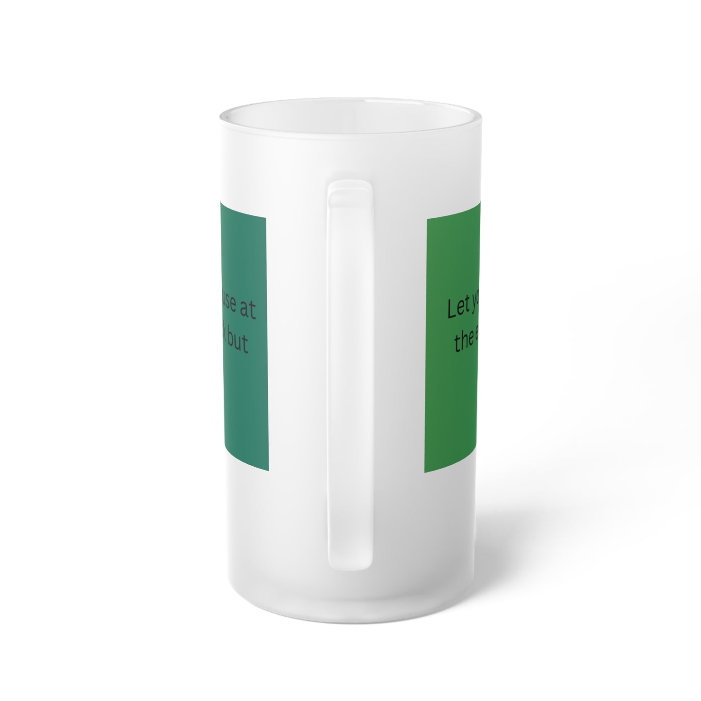 Frosted Glass Beer Mug