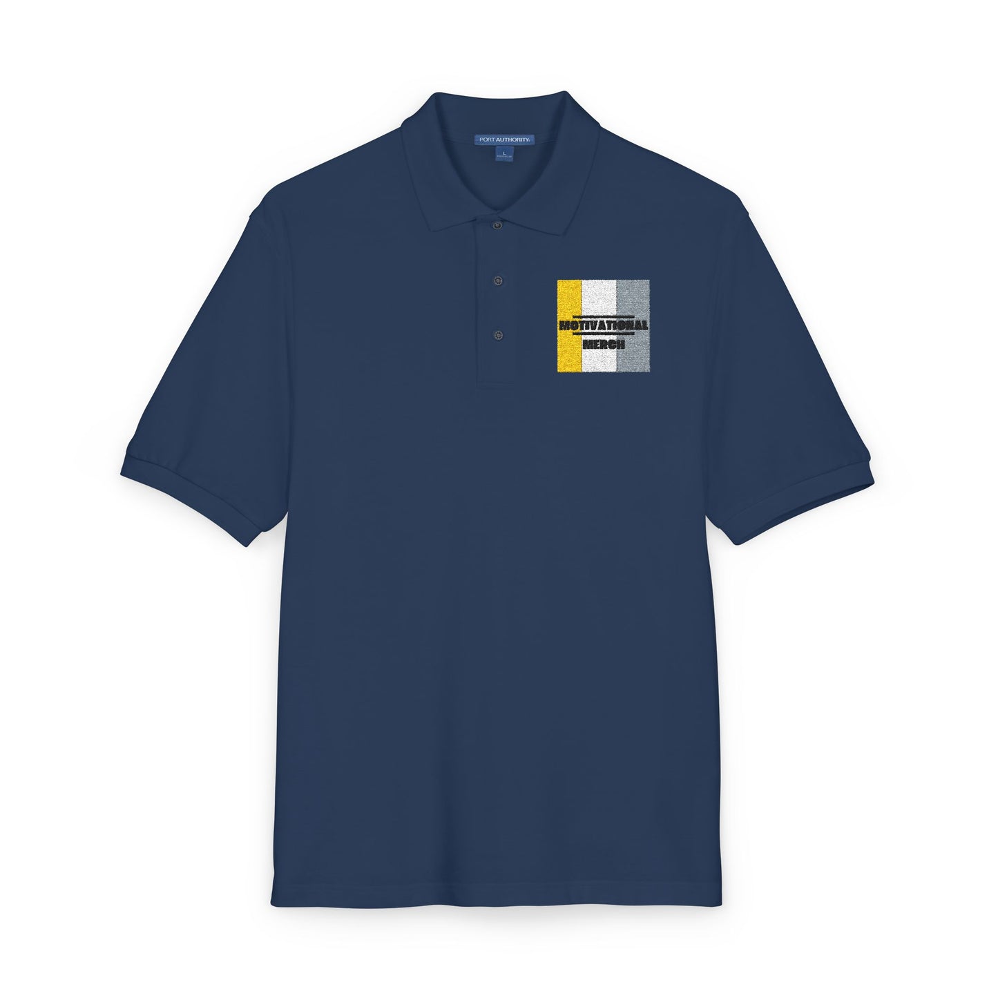 Embroidered Distressed Pride Flag Polo