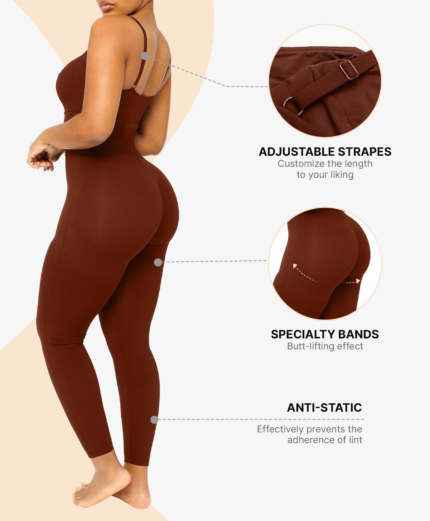 SHAPELLX Jumpsuits for Women Tummy Control One Piece Outfit Yoga Athletic Rompers Sleeveless Bodycon Shapewear