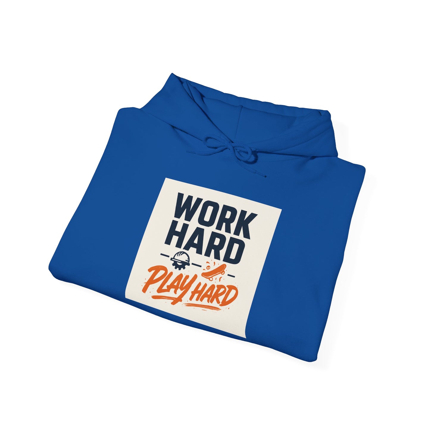 Work Hard Play Hard Hoodie – Retro Motivational Graphic Pullover