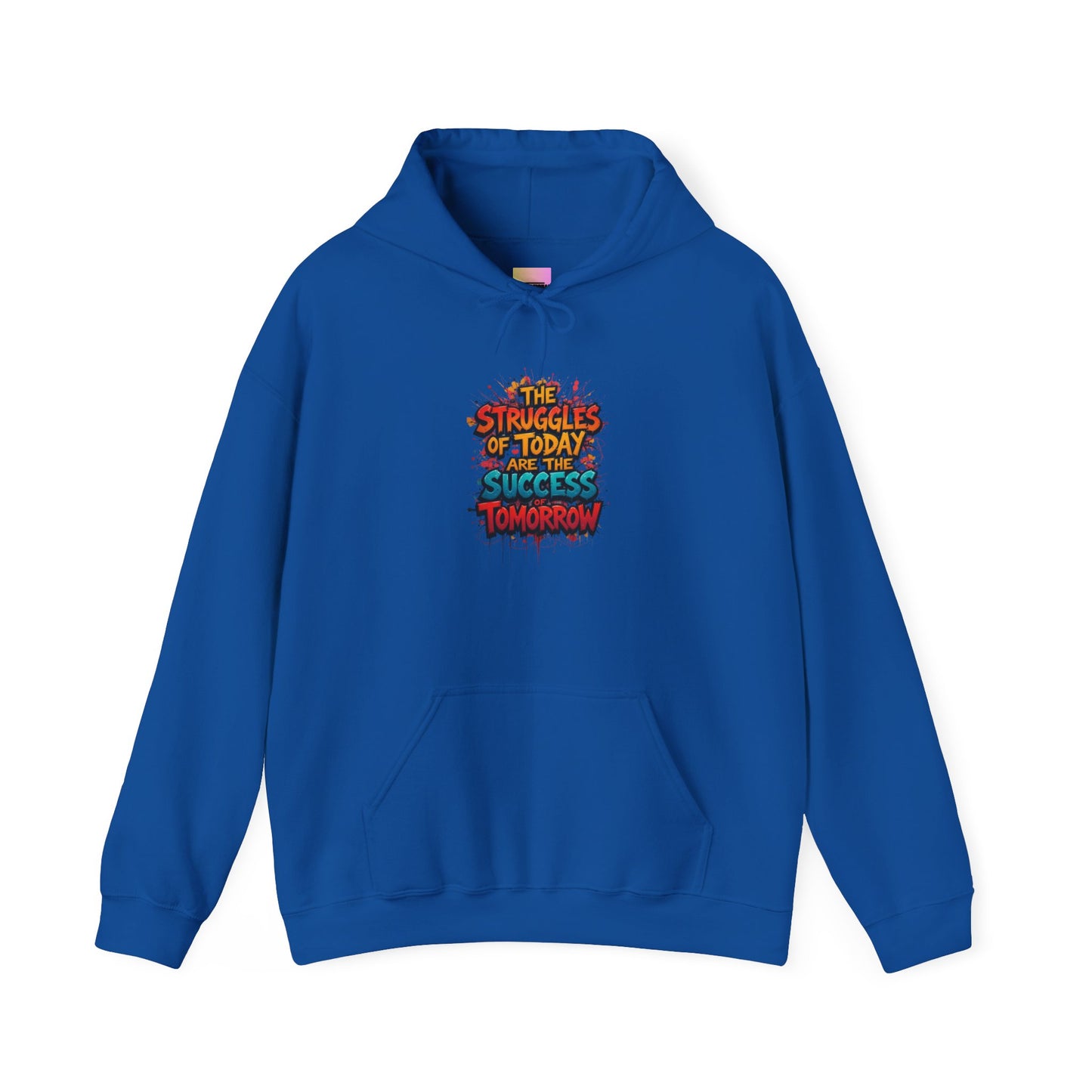 Hoodie — "The Struggles of Today Are the Success of Tomorrow" Motivational Graphic Hoodie