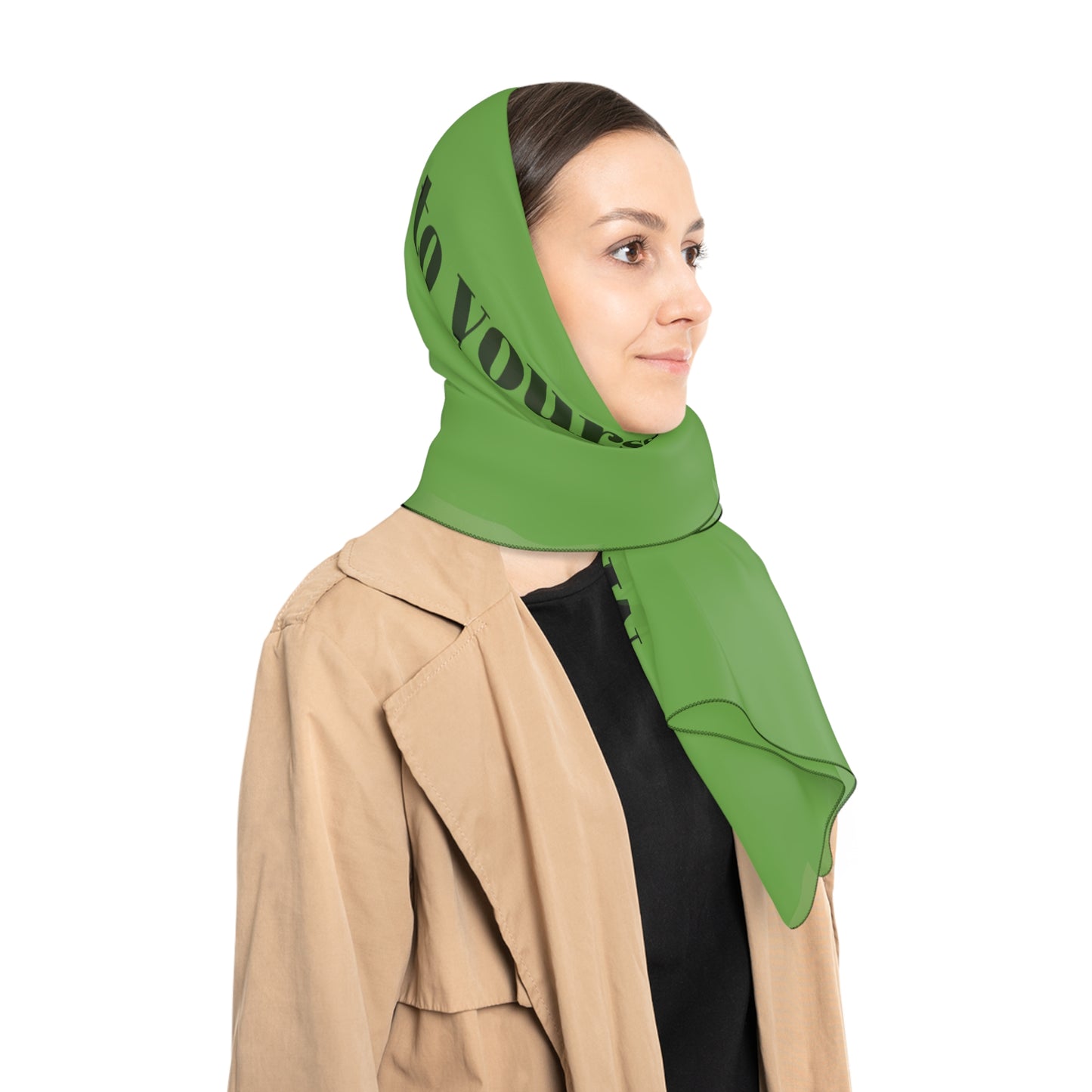 Motivational Merch Scarf — "Be true to yourself" Inspirational Lightweight Fashion Scarf