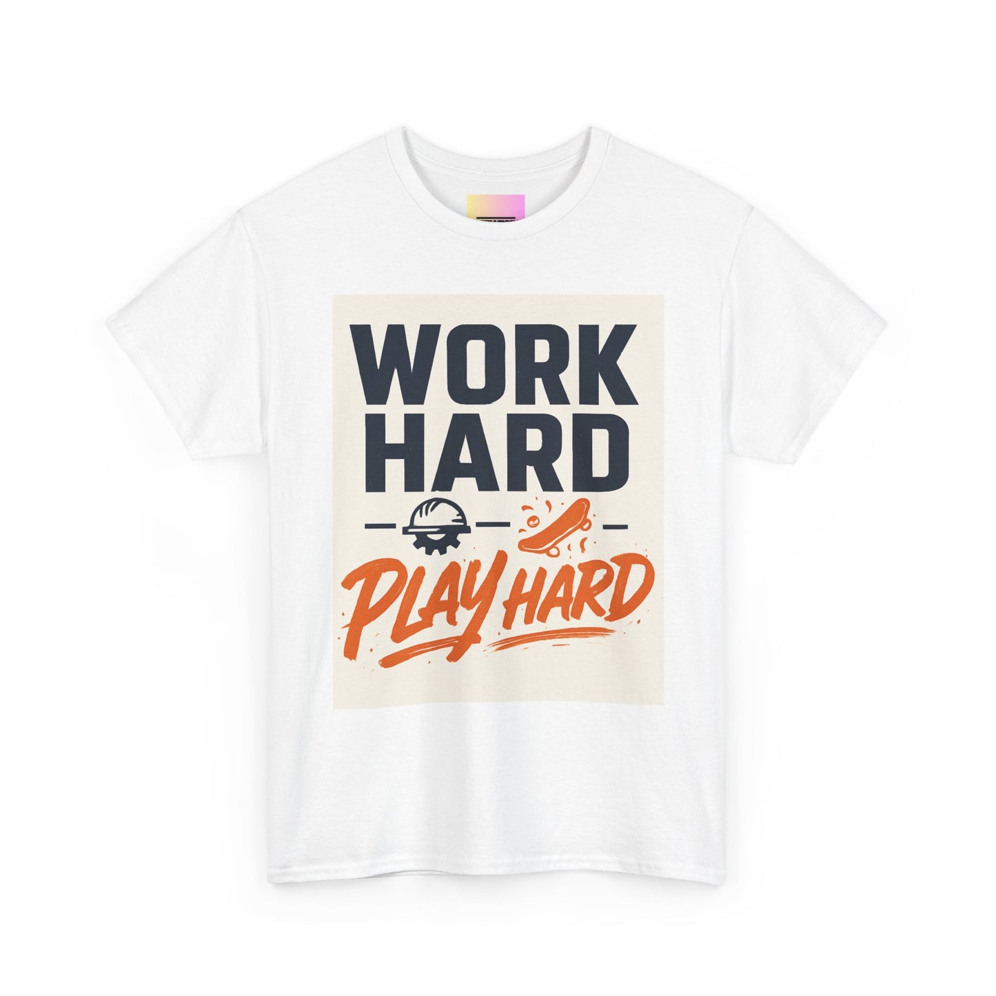Work Hard Play Hard T-Shirt — Motivational Graphic Tee for Sports & Everyday Wear