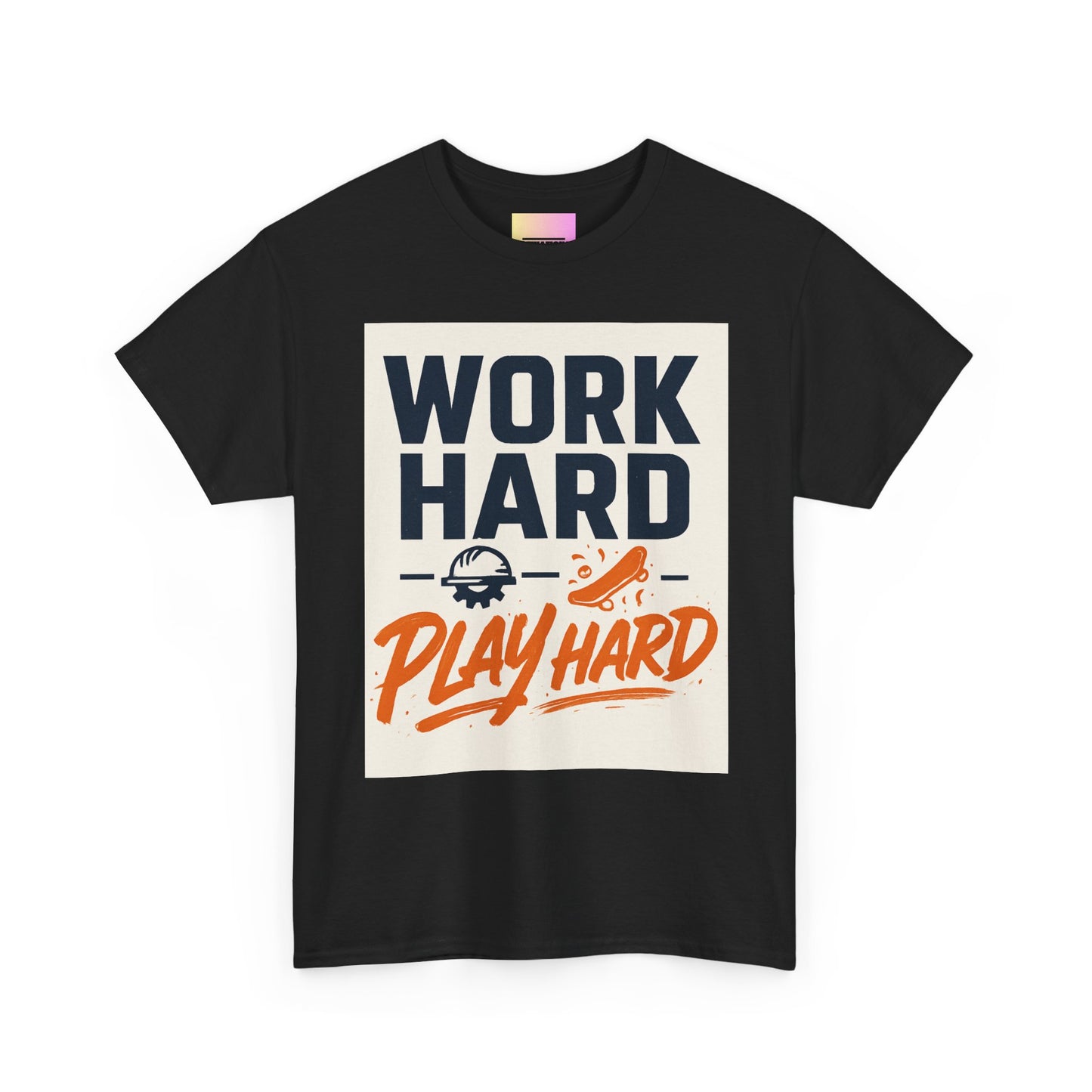 Work Hard Play Hard T-Shirt — Motivational Graphic Tee for Sports & Everyday Wear