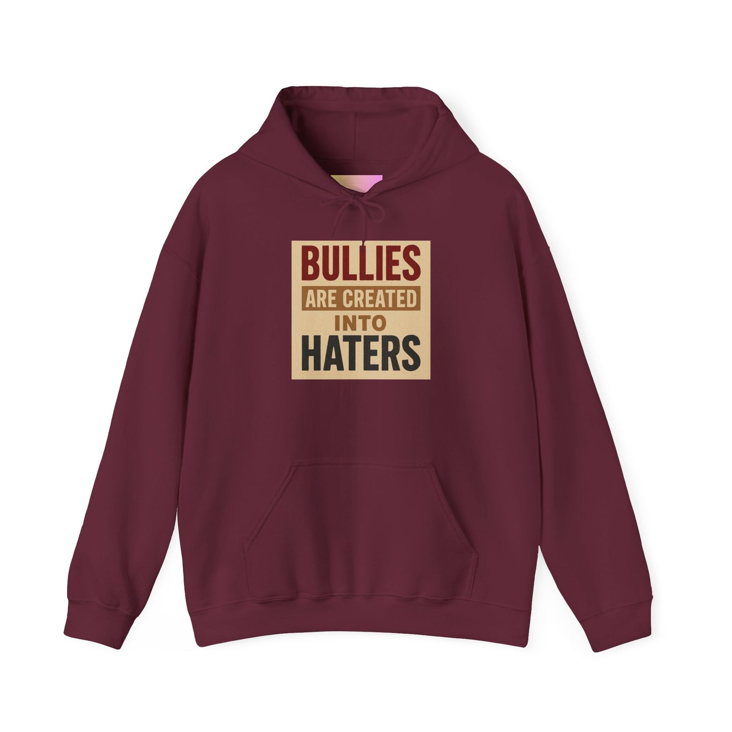 Inspirational Hooded Sweatshirt - "Bullies are Created into Haters" - Unisex, Gift for Teens, Awareness Apparel, Cozy Streetwear, [...]
