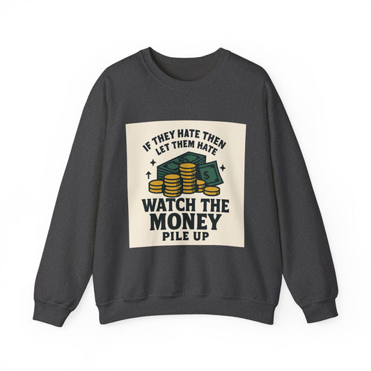 Money Watcher Sweatshirt - Unisex Crewneck, Motivational Gift, Casual Wear, Birthday Present, Cozy Style