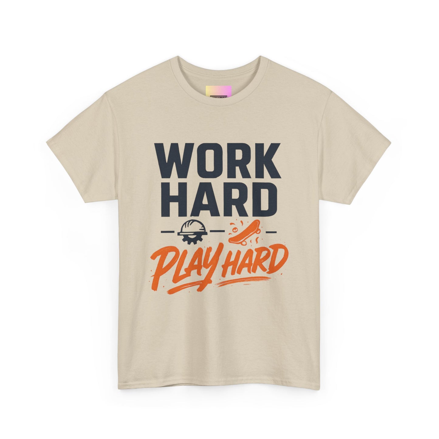Work Hard Play Hard T-Shirt — Motivational Graphic Tee for Sports & Everyday Wear