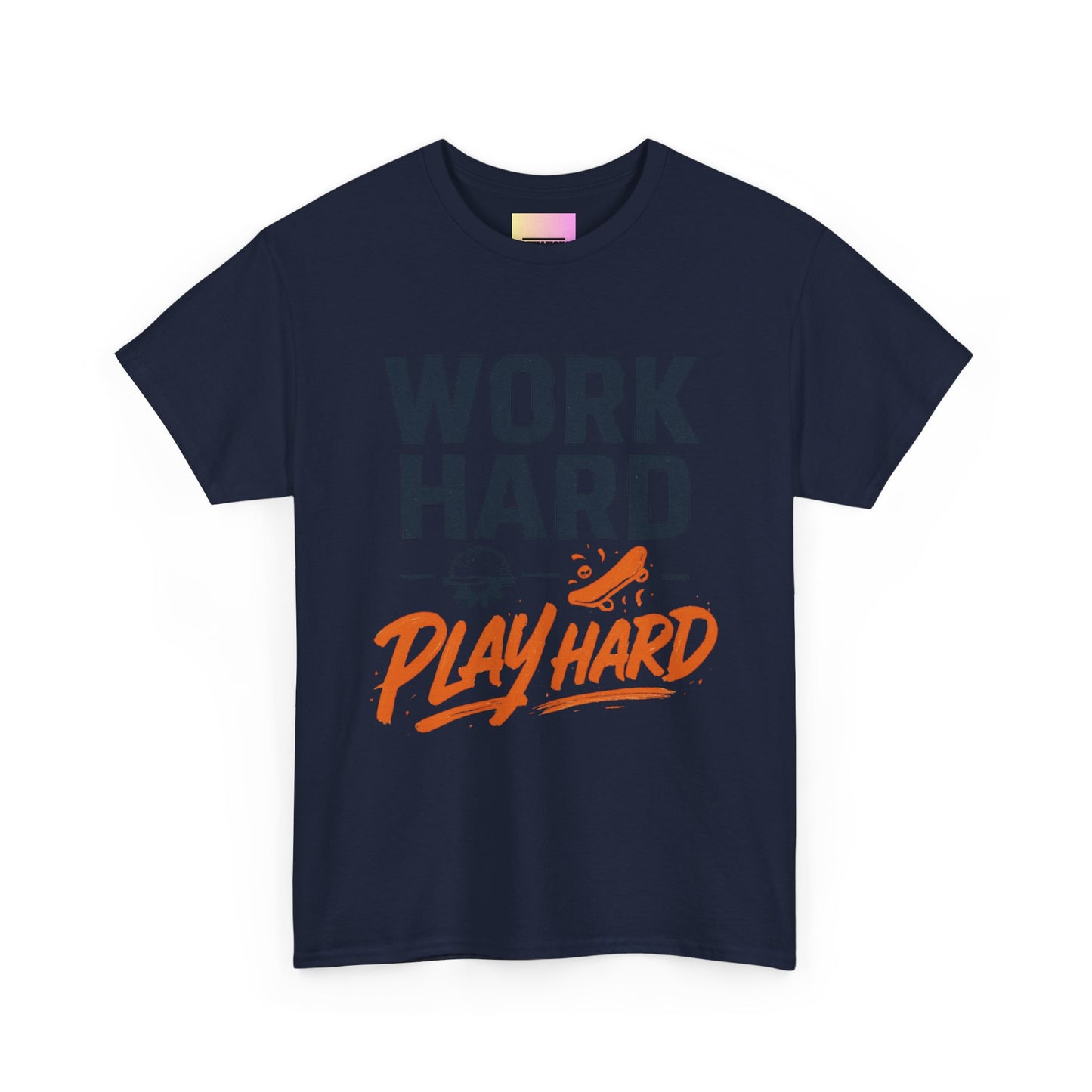 Work Hard Play Hard T-Shirt — Motivational Graphic Tee for Sports & Everyday Wear
