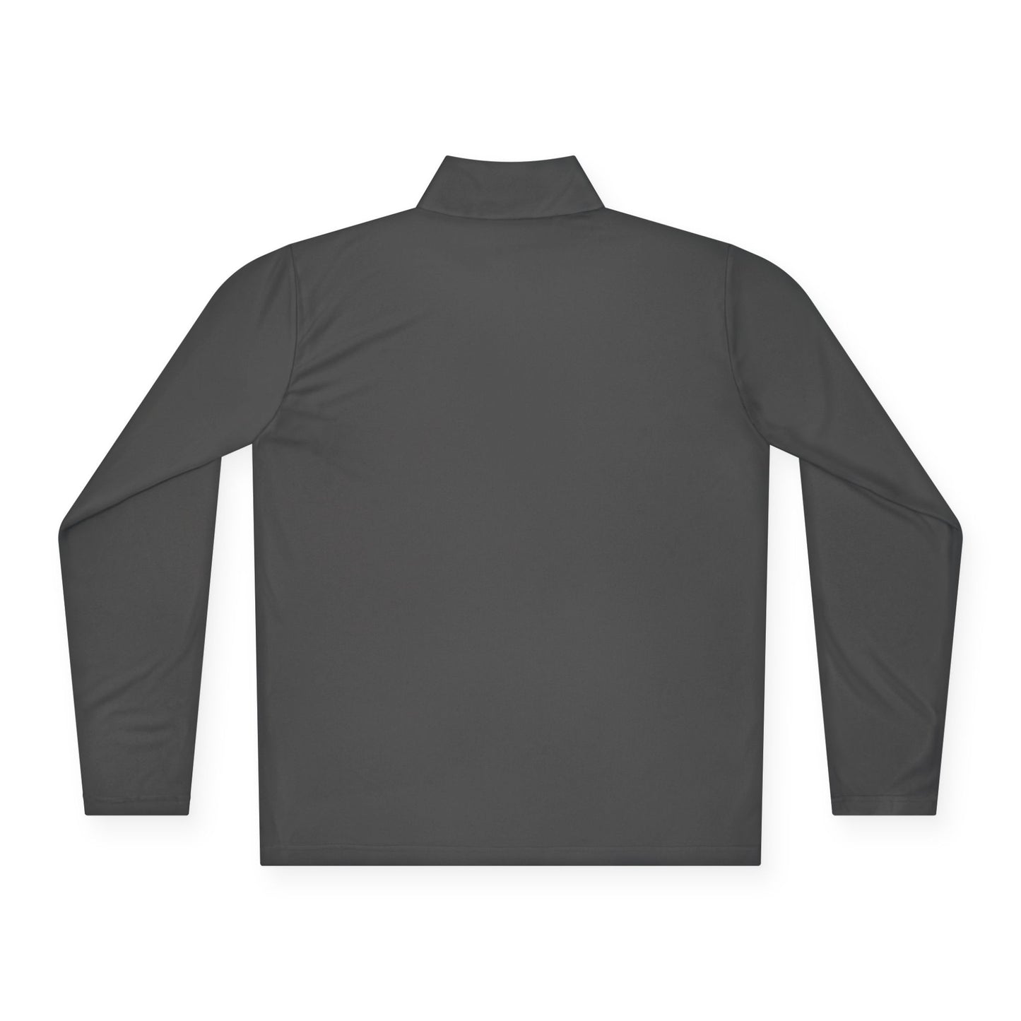 Quarter-Zip Pullover — Pastel Gradient 'Be Here Now' Chest Print