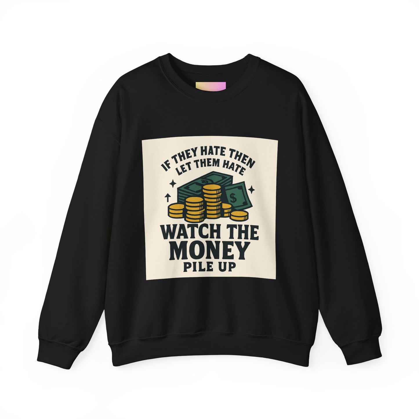 Money Watcher Sweatshirt - Unisex Crewneck, Motivational Gift, Casual Wear, Birthday Present, Cozy Style