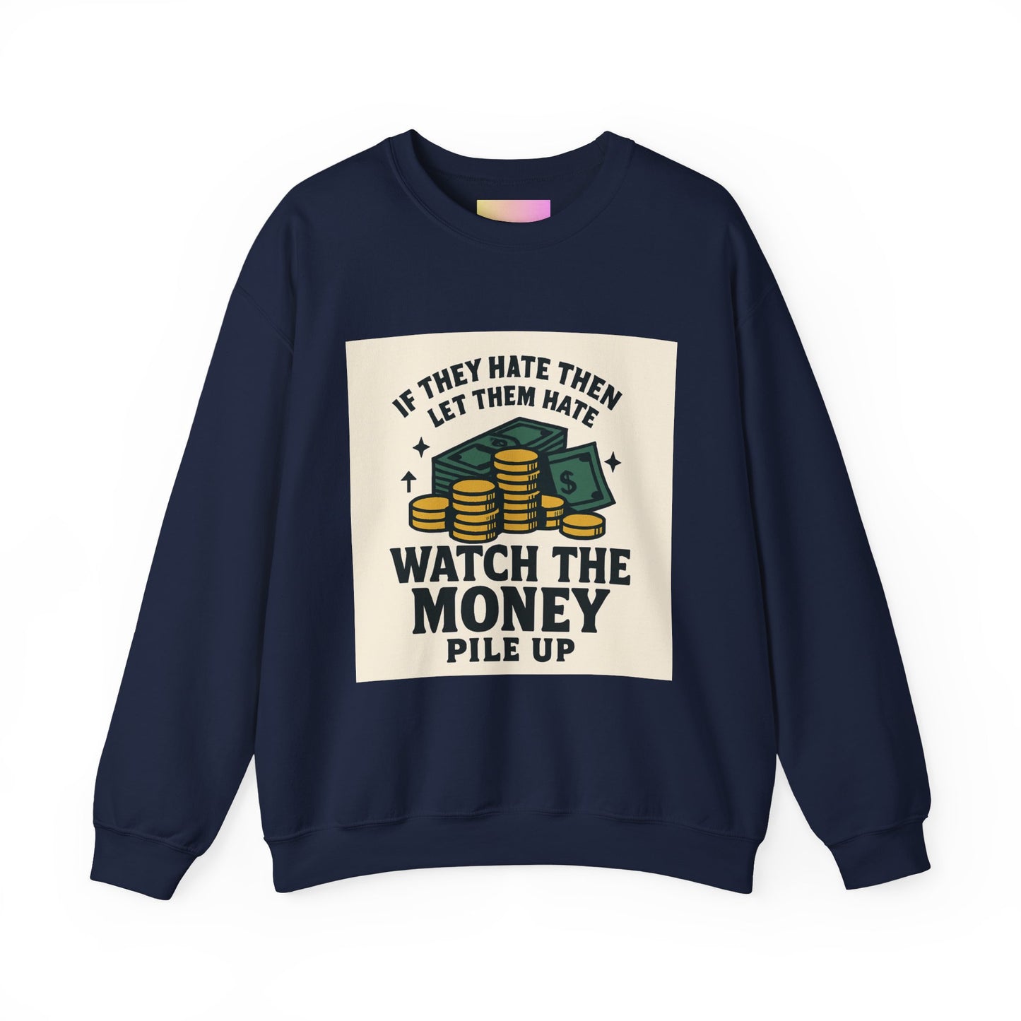 Money Watcher Sweatshirt - Unisex Crewneck, Motivational Gift, Casual Wear, Birthday Present, Cozy Style