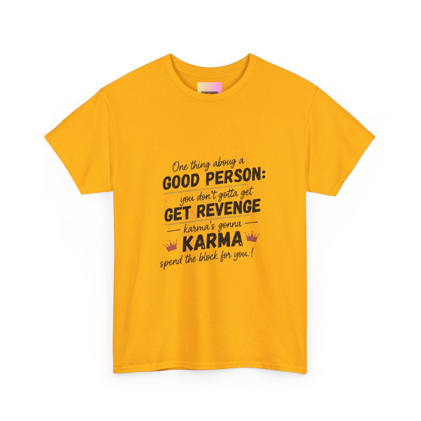 T-Shirt — "You Don’t Gotta Get Revenge" Skyline Quote Tee