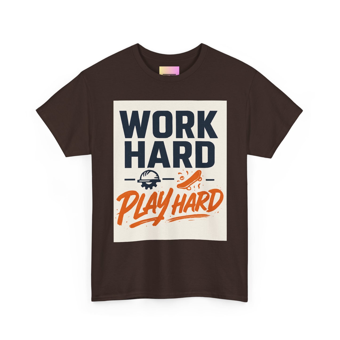 Work Hard Play Hard T-Shirt — Motivational Graphic Tee for Sports & Everyday Wear