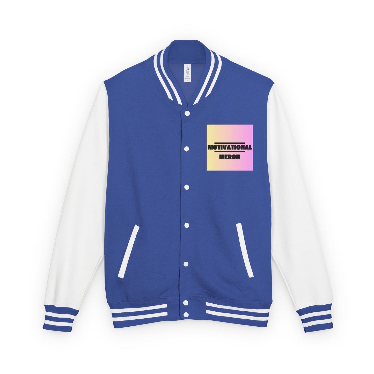 Letterman Jacket — Retro "HATERS" Graphic Varsity Jacket