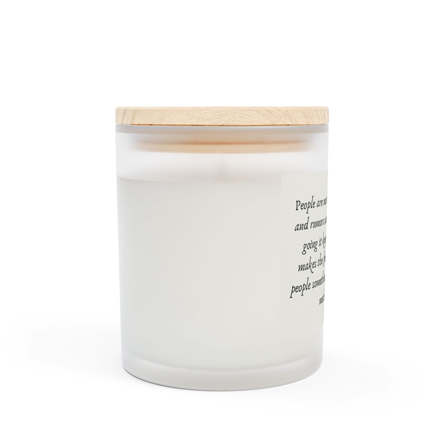 Frosted Glass Candle, 11oz
