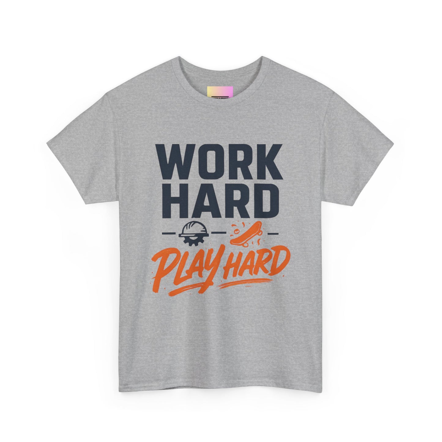 Work Hard Play Hard T-Shirt — Motivational Graphic Tee for Sports & Everyday Wear