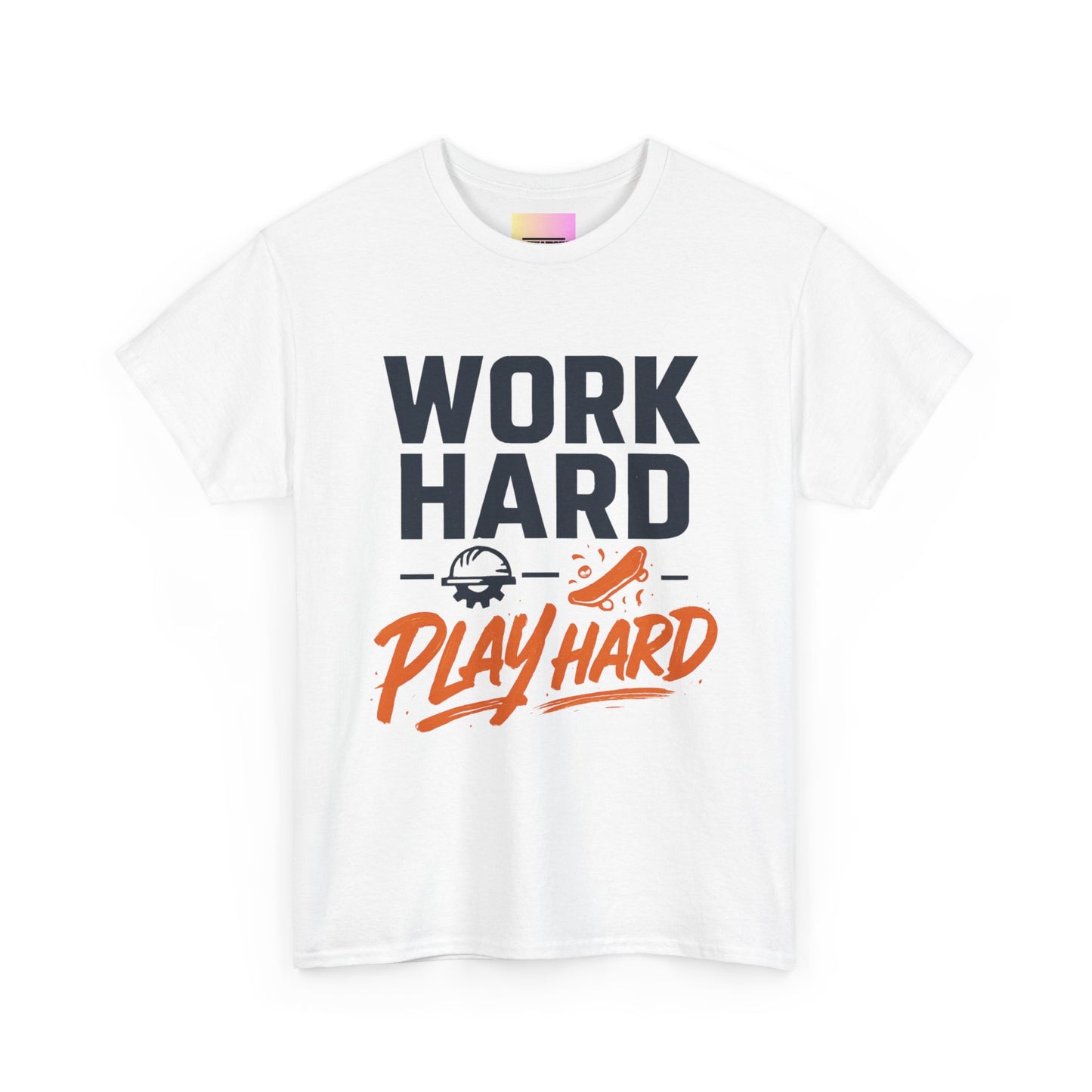 Work Hard Play Hard T-Shirt — Motivational Graphic Tee for Sports & Everyday Wear