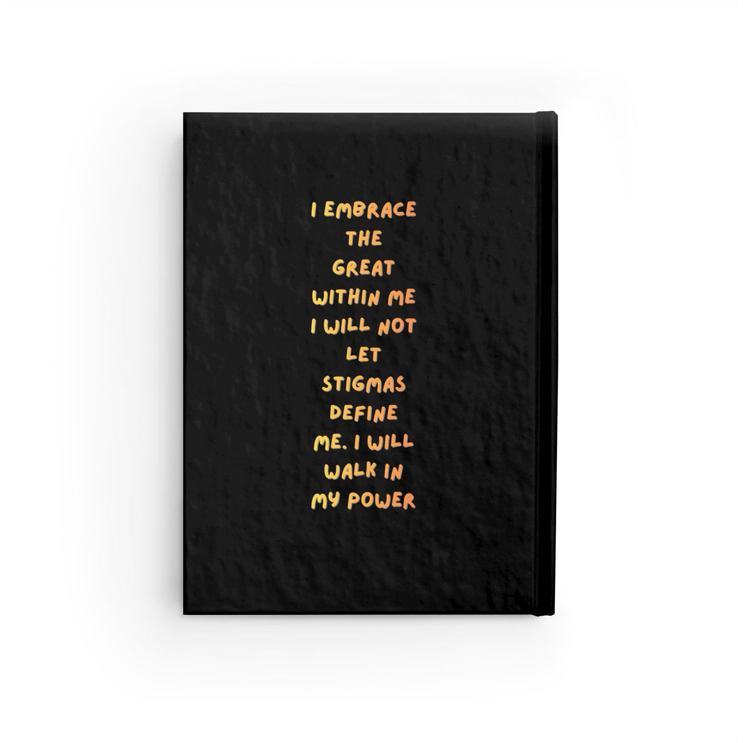 Affirmation Journal — "I Embrace the Great Within Me" Lined Notebook