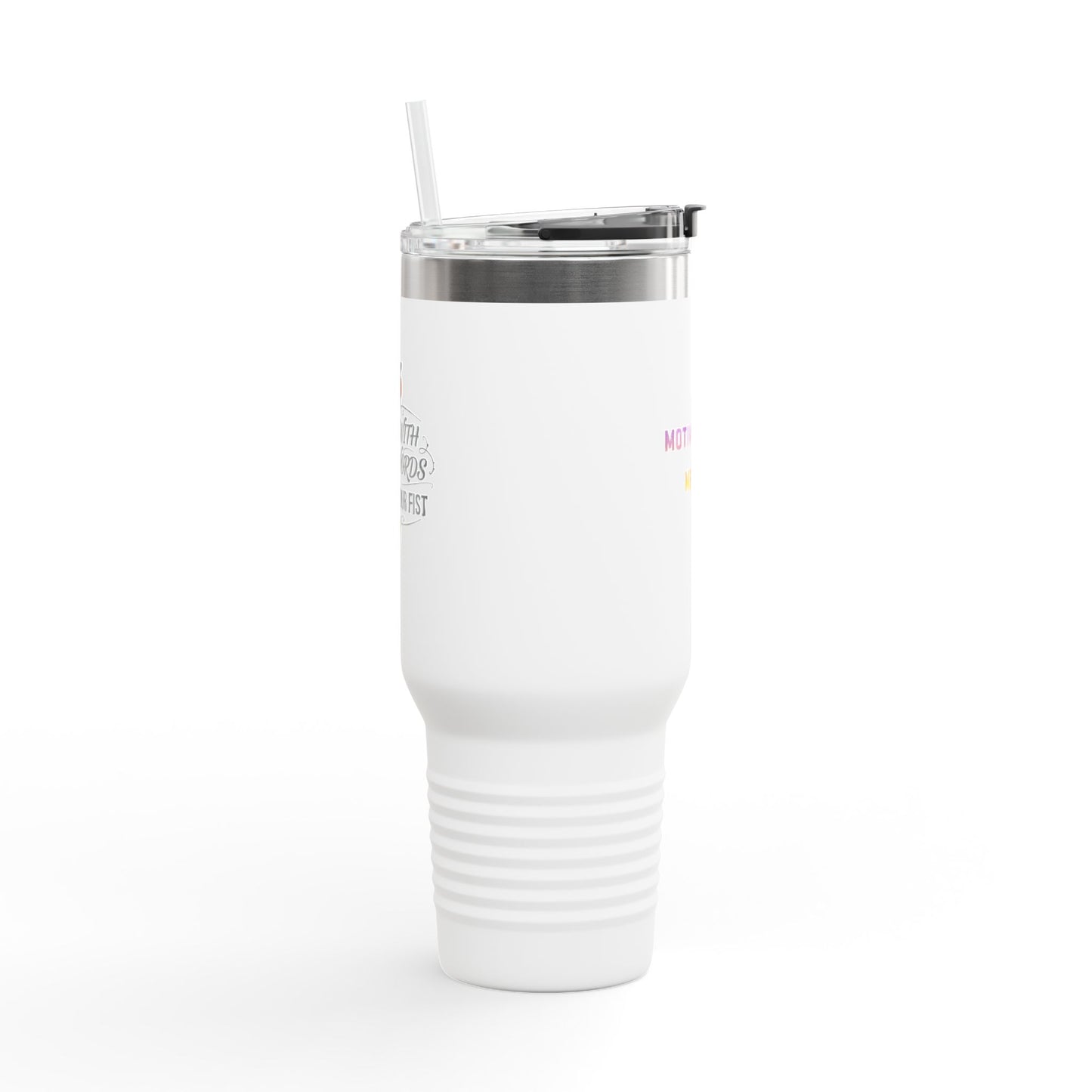 Motivational Merch 40oz Insulated Travel Mug — Large Stainless Steel Tumbler