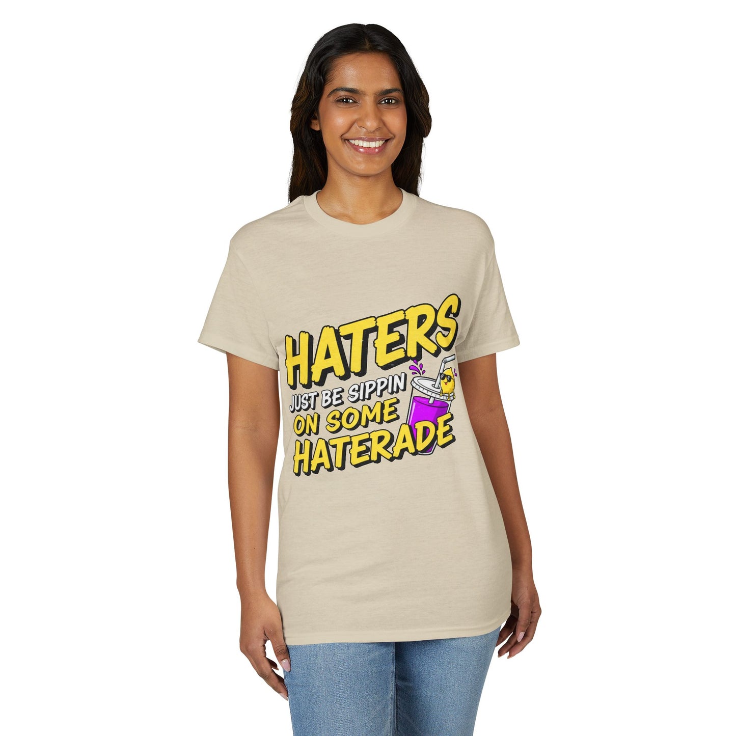 Haters Gonna Hate Tee — Retro Neon Soda Can Graphic T-Shirt