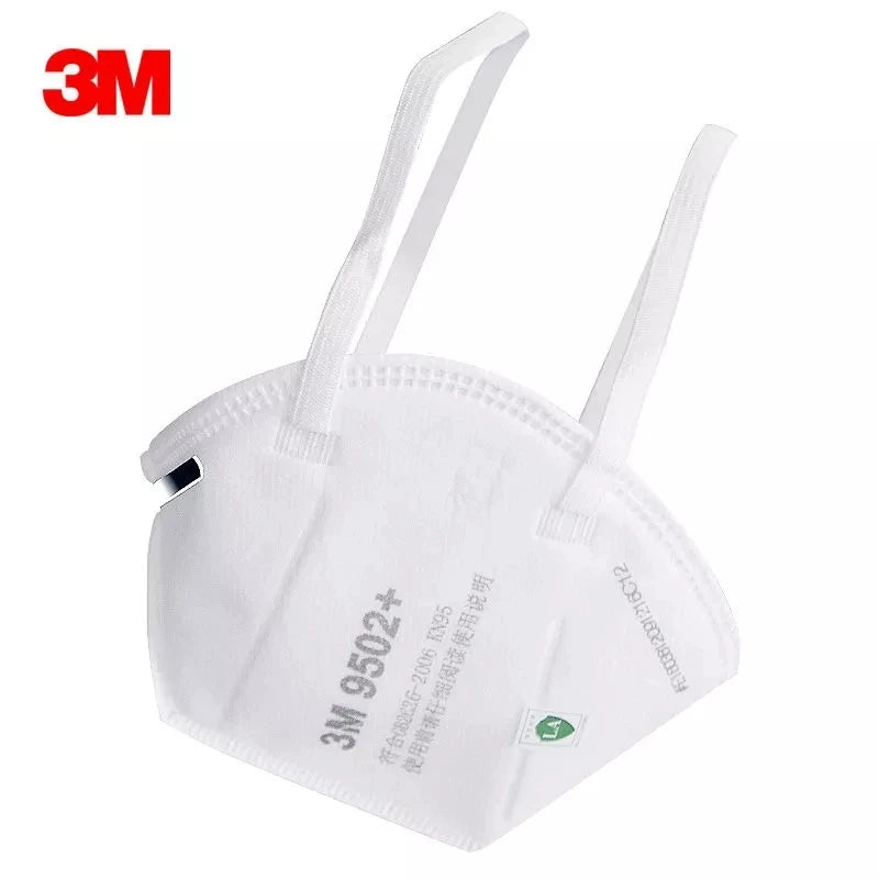 3M KN95 Face Mask 9501+/9502+ Original Adult Reusable Earloop Headband Approved Wide Soft Band Particles Filtering 95% 50Pcs/bag