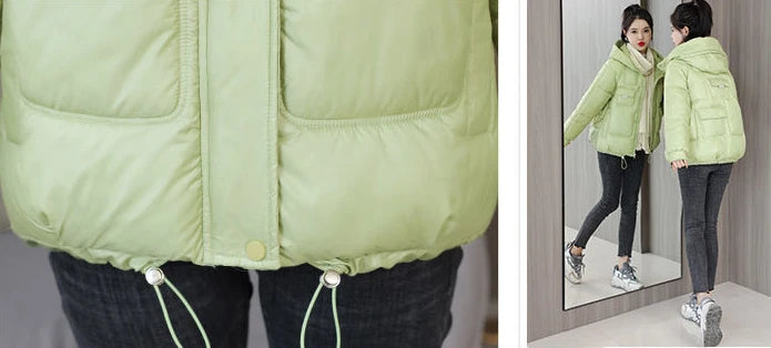 Coats New In Winter Puffer Hooded Coat For Women 2025 High Quality Parkas Demi-season Black Promotion Padding Woman Down Jacket