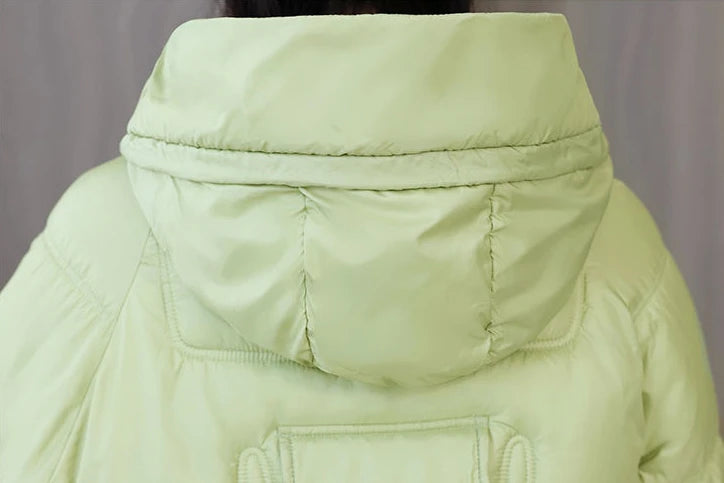 Coats New In Winter Puffer Hooded Coat For Women 2025 High Quality Parkas Demi-season Black Promotion Padding Woman Down Jacket