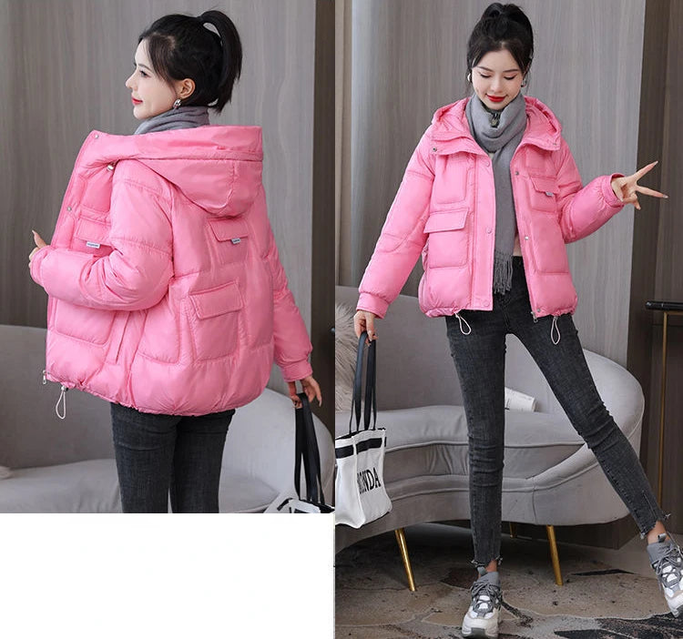 Coats New In Winter Puffer Hooded Coat For Women 2025 High Quality Parkas Demi-season Black Promotion Padding Woman Down Jacket