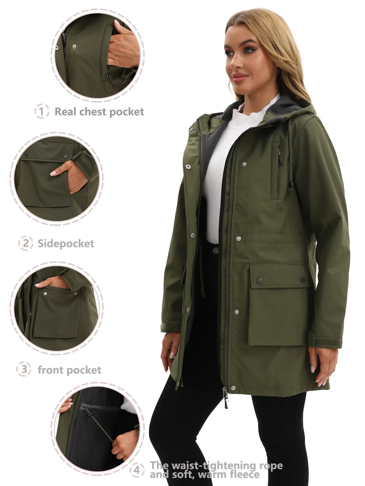 Women Winter Coats Hooded Outerwears Waterproof Woman Clothes Warm Women's Winter Down Jacket Parkas Long Trench Coat  HXY285