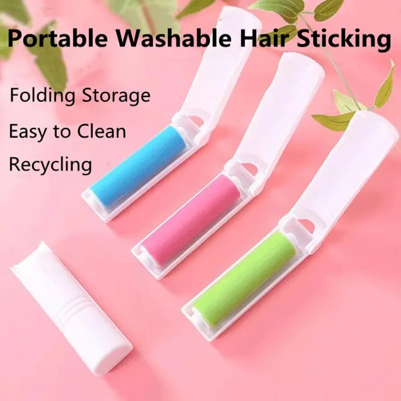 Mini Lint Sticking Roller Portable Dedusting Roller 1 PC Manual Clothing Lint Remover No Battery Required Coats Hat Lint Trimmer