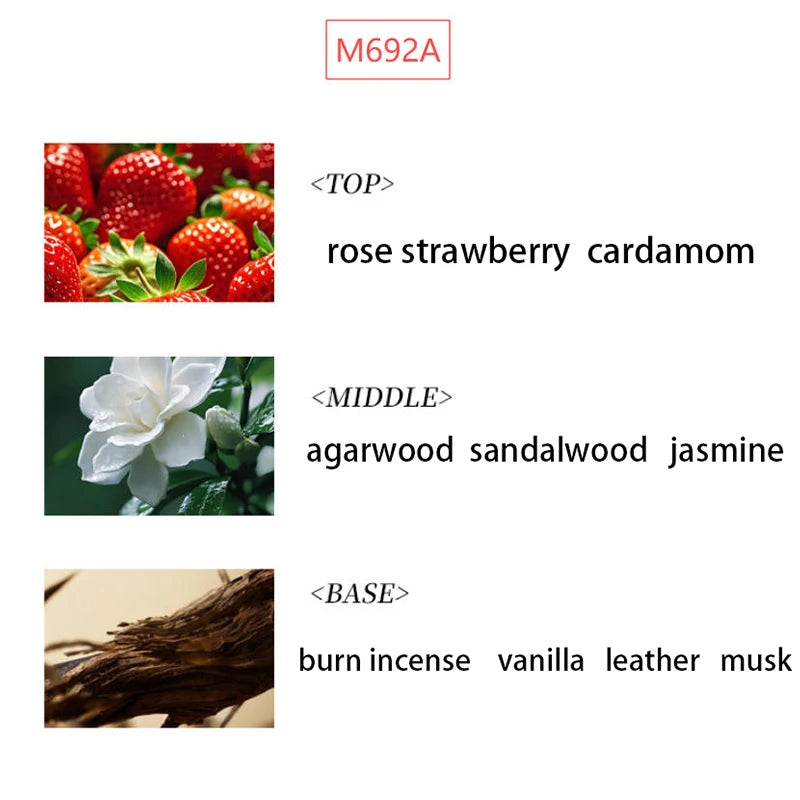 Brand Pheromones Men's Perfume Fresh Bergamot Musk Oud Cologne Long-lasting Eau De Toilette Charming Confident High-end Perfume