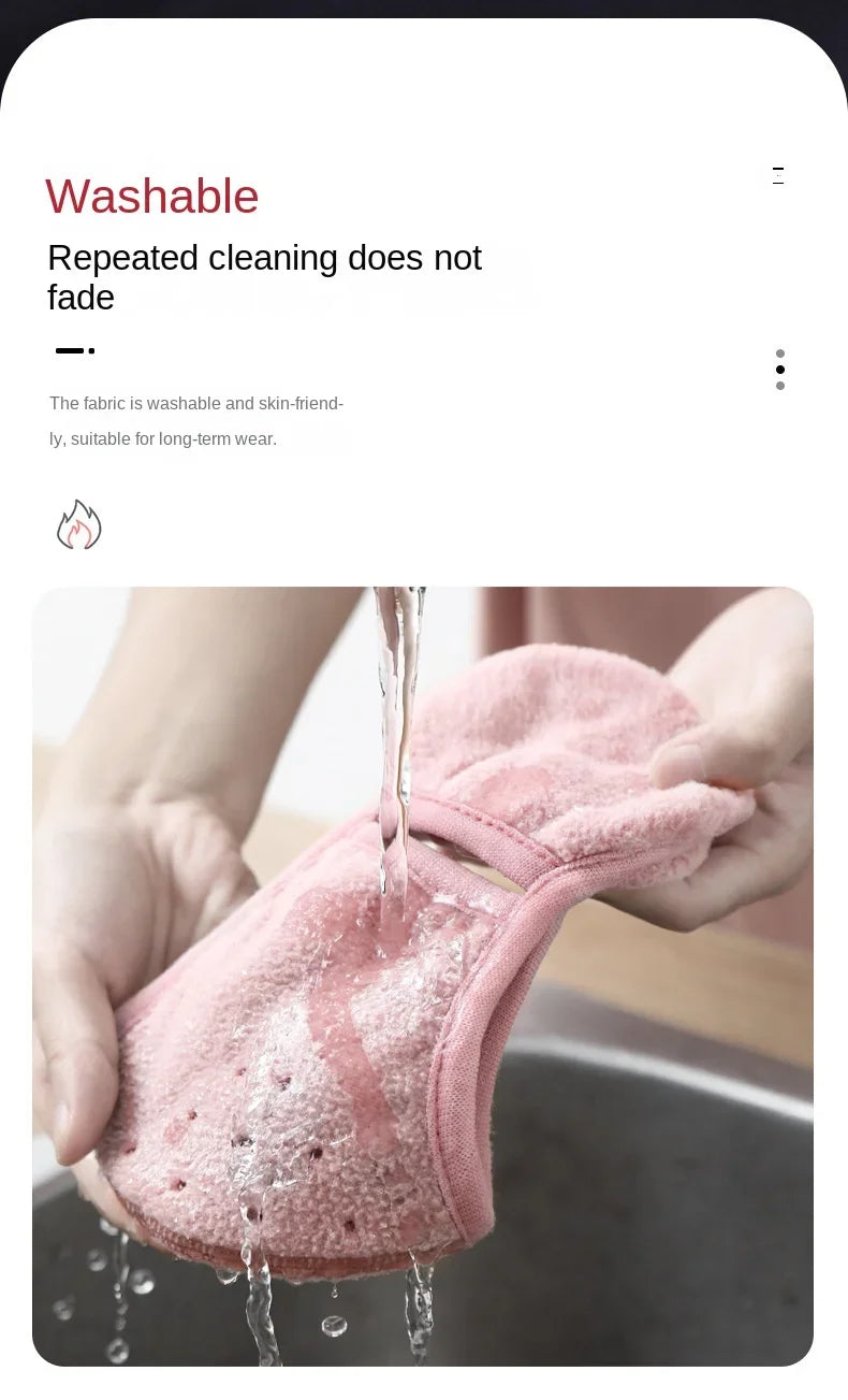 Winter Electric Bike Ear Warmer Windproof Face Mask MenThickened Winter Anti-Freeze Headband Neck Gaiter Breathable Warmer Mask