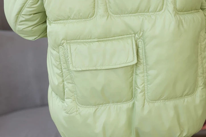 Coats New In Winter Puffer Hooded Coat For Women 2025 High Quality Parkas Demi-season Black Promotion Padding Woman Down Jacket