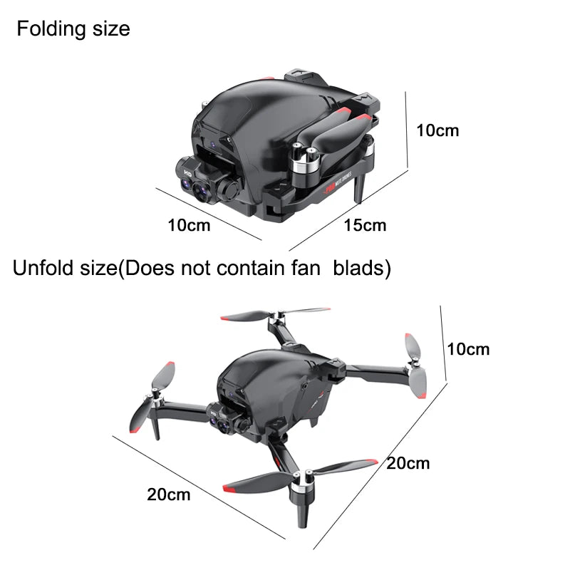 CS16 drone double camera, four sides to avoid obstacles, suitable for beginners Christmas, Thanksgiving, Halloween, gift toys