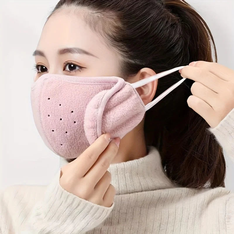 Winter Electric Bike Ear Warmer Windproof Face Mask MenThickened Winter Anti-Freeze Headband Neck Gaiter Breathable Warmer Mask
