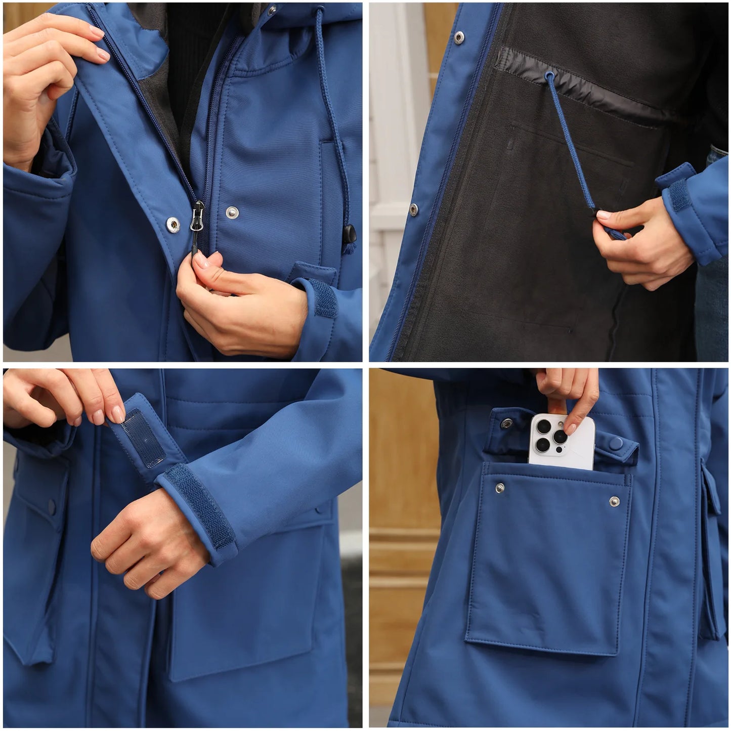 Women Winter Coats Hooded Outerwears Waterproof Woman Clothes Warm Women's Winter Down Jacket Parkas Long Trench Coat  HXY285