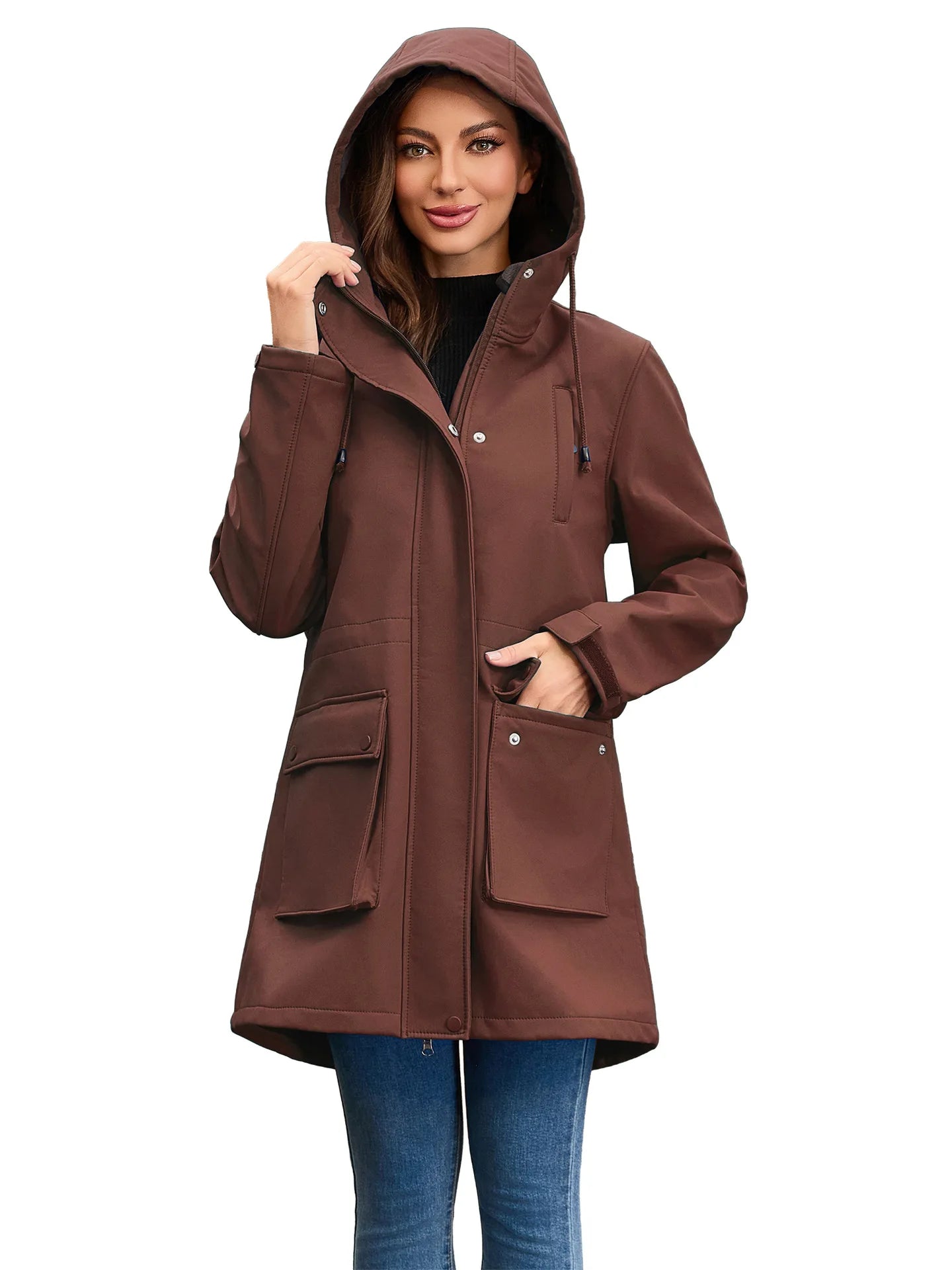 Women Winter Coats Hooded Outerwears Waterproof Woman Clothes Warm Women's Winter Down Jacket Parkas Long Trench Coat  HXY285