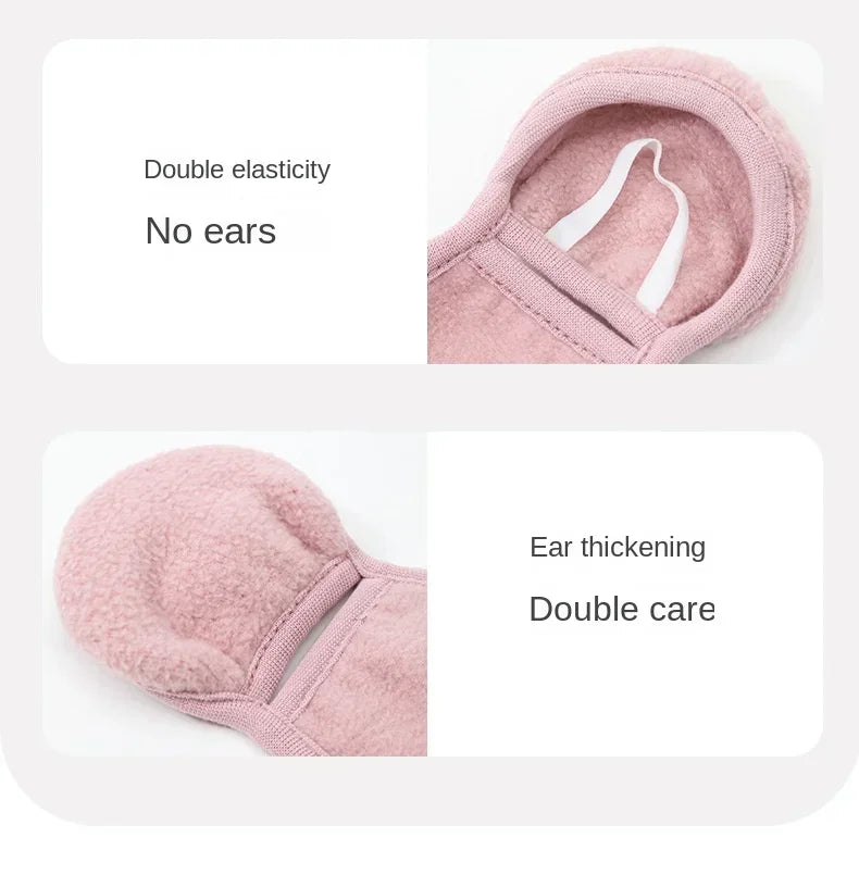 Winter Electric Bike Ear Warmer Windproof Face Mask MenThickened Winter Anti-Freeze Headband Neck Gaiter Breathable Warmer Mask