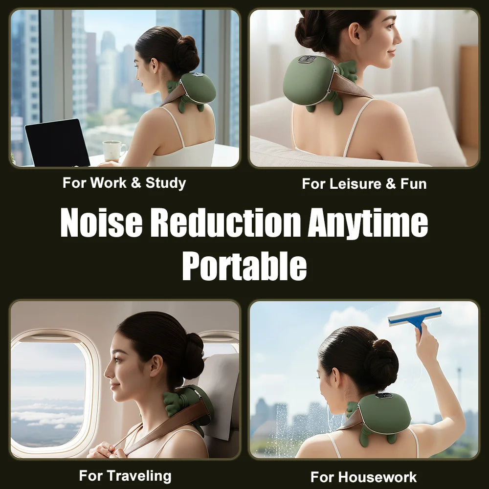 Electric Neck and Shoulder Muscle Massager Heated Back Massagers Smart Kneading Muscles Massage Pillow Leg Body Christmas Gift