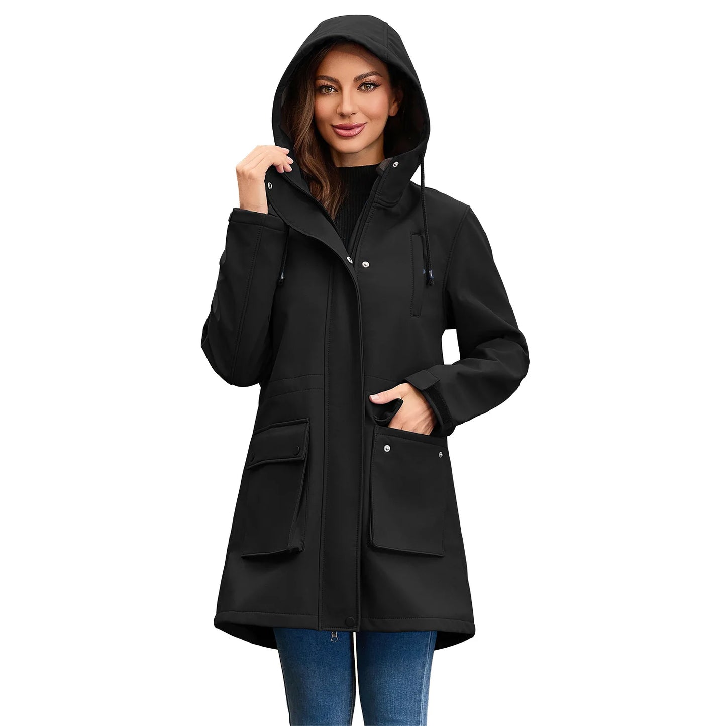 Women Winter Coats Hooded Outerwears Waterproof Woman Clothes Warm Women's Winter Down Jacket Parkas Long Trench Coat  HXY285